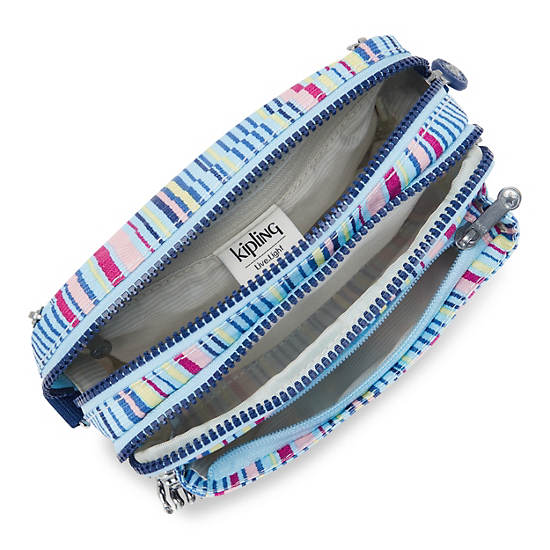 Kipling Abanu Multi Printed Convertible Crossbody Väska Blå Olika Färger | SE 2183NW